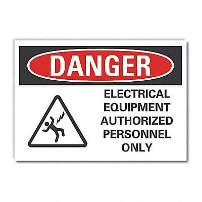 Danger Sign 10inx14in Non-PVC Polymer