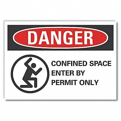 Danger Sign 10inx14in Non-PVC Polymer