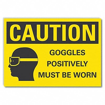 Caution Sign 10in x 14in Non-PVC Polymer