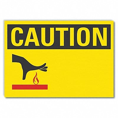 Caution Sign Blank 10x14in NonPVCPolymer