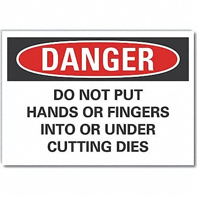 Danger Sign 10in x 14in Non-PVC Polymer