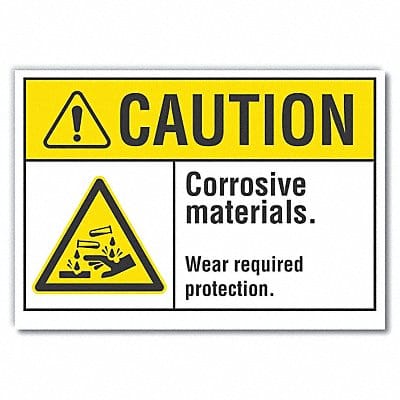 Caution Sign 10inx14in Non-PVC Polymer