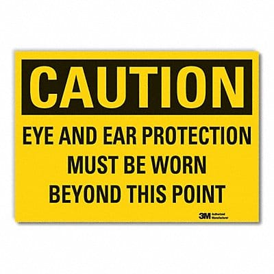 Caution Sign 10inx14in Non-PVC Polymer