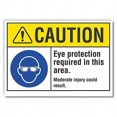 Caution Sign 10in x 14in Non-PVC Polymer