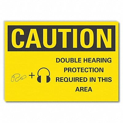 Caution Sign 10inx14in Non-PVC Polymer