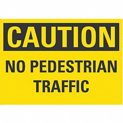 Eco-Decal Pedestrian Trfc 10x14in Plastc