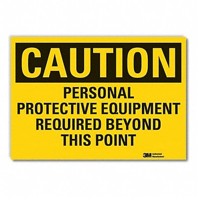 Caution Sign 10inx14in Non-PVC Polymer