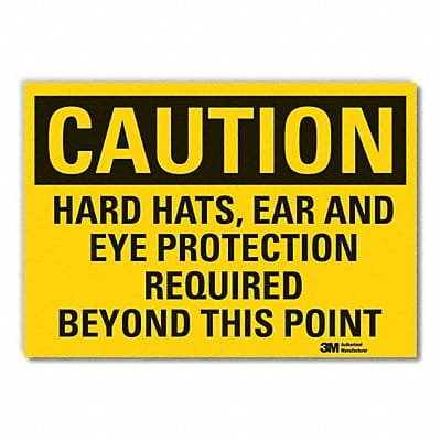 Caution Sign 10inx14in Non-PVC Polymer