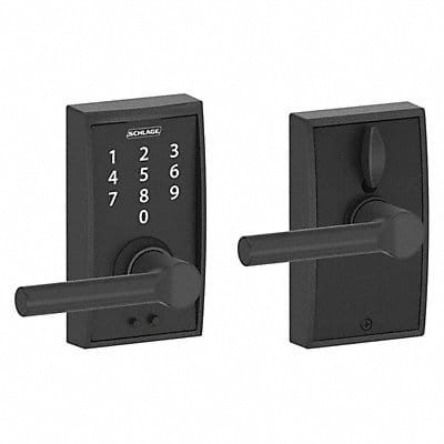 Electronic Lock Lever Black Powder Coat