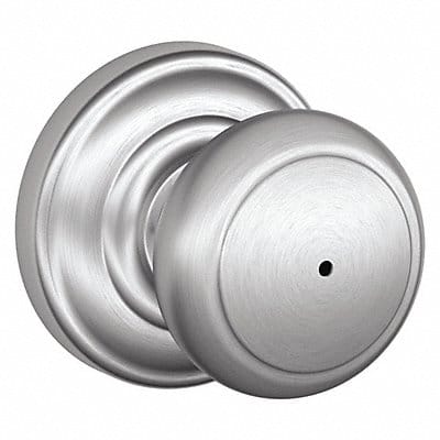 Knob Lockset Satin Chrome Privacy Gr 2