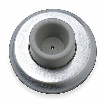 Door Stop Wall Mount SS Silver