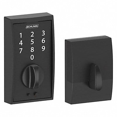 Electronic Lock Deadbolt Blk Powder Coat