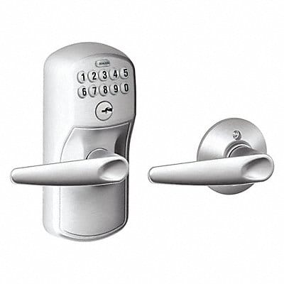 Electronic Lock Lever Satin Chrome