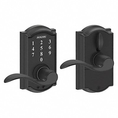 Electronic Lock Lever Black Powder Coat