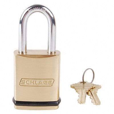 Keyed Padlock 3/4  Rectangle Gold