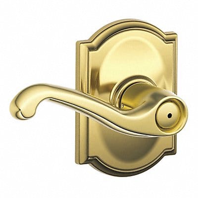 Door Lever Lockset Bright Brass Privacy