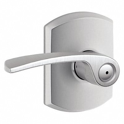 Door Lever Lockset Satin Chrome Privacy