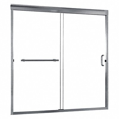 Tub Door Silver Dbl Slid 60 in