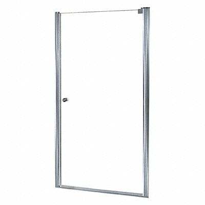 Shower Door Silver Pivot 72 in