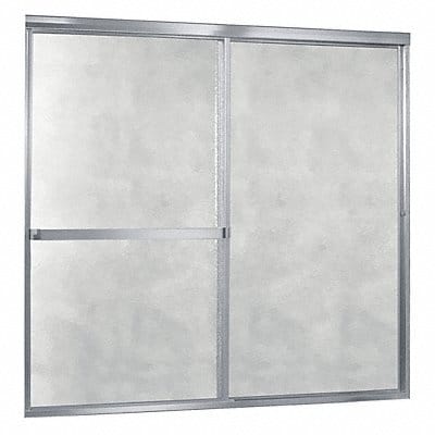 Tub Door Silver Dbl Slid 55 in