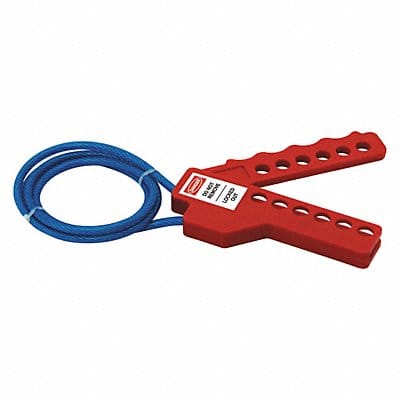 Lockout Cable Red CoatSteel 3ft.L