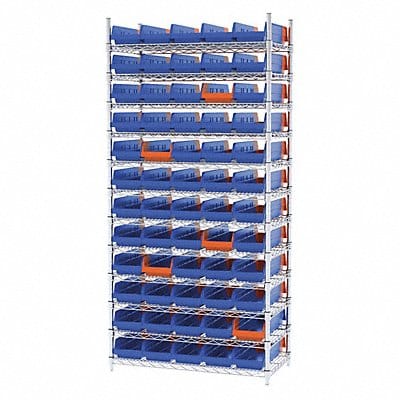 K6934 Bin Shlvng 18x74x36in Blue Orange