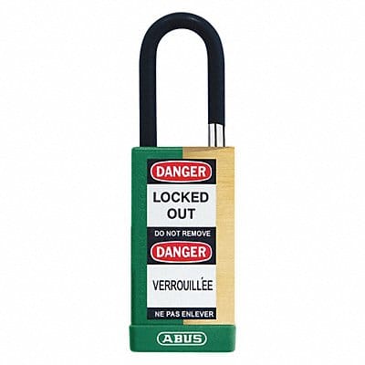 Keyed Padlock 3/4 W x 1-1/2 H Shackle