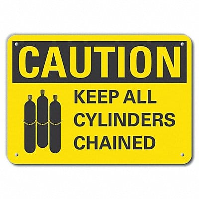 Caution Sign 10 inx14 in Plastic