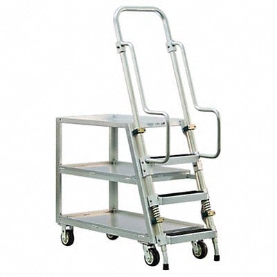 Ladder Cart 3 Shelves 800 lb Ld Cap.