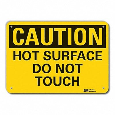 Caution Sign 10 inx14 in Plastic