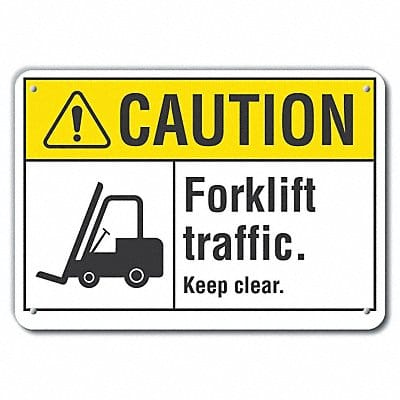 Caution Sign 10 inx14 in Plastic