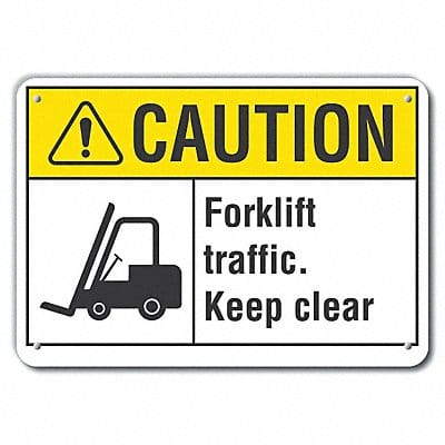 Caution Sign 10 inx14 in Plastic