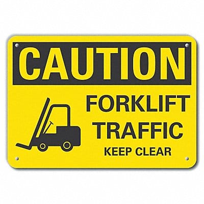 Caution Sign 10 inx14 in Plastic