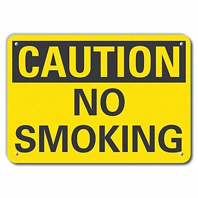 Caution Sign 10 inx14 in Plastic