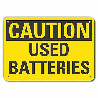 Caution Sign 10 inx14 in Plastic