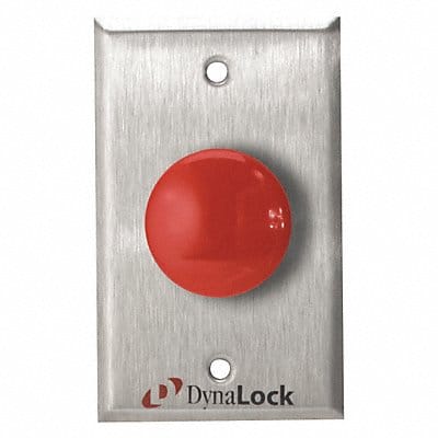 Exit Push Button SS Red SPDT Switch