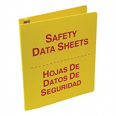 Binder Red/Yellow 12 in W Bilingual