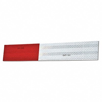 Reflective Tape Strips Red/White PK10