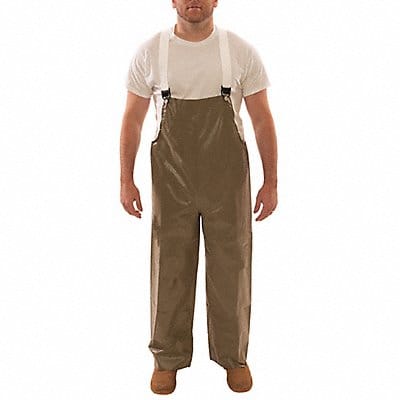 J4033 Flame Resistant Rain Bib Overall Tan M