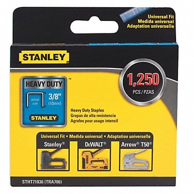 Staple 3/8 Leg L (In.) Heavy Duty PK1250