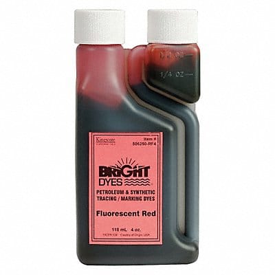 Leak Detection Dye Red Fluorescent 4 oz