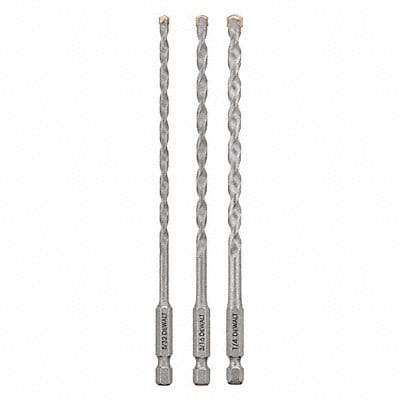 Masonry Drill Set 3pc Carbide Tip