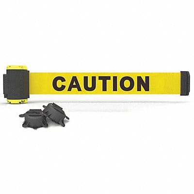 Magnetic Belt Barrier 7 ft L Caution Y