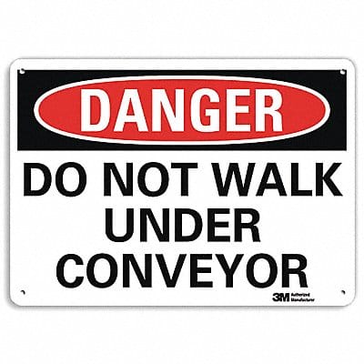 Danger Sign 10 in x 14 in Aluminum