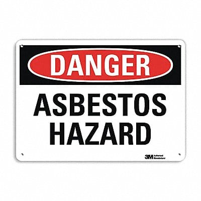 Danger Sign 10 in x 14 in Aluminum