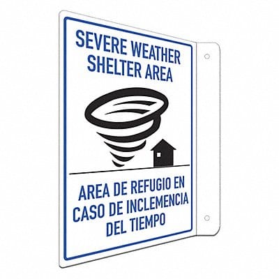 Safety Sign 12 in x 8 in Aluminum