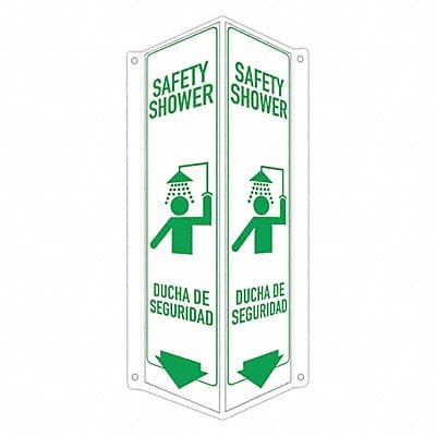 Safety Sign 18 in x 8 in x 3 in Aluminum