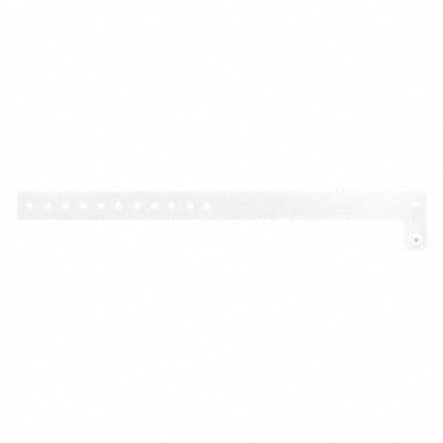 ID Wristband Vinyl L-Shaped White PK500