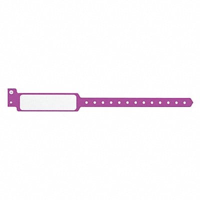 ID Wristband Plastic Wide Purple PK500