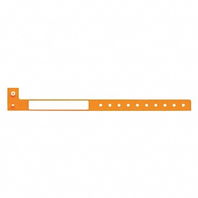 ID Wristband Orange 1-1/4 in W PK500